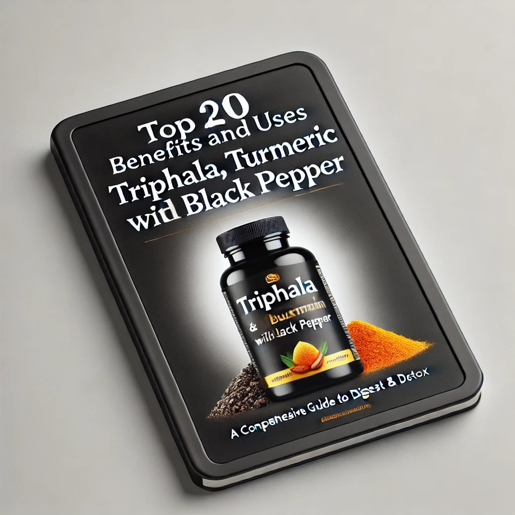 
                  
                    Free E-Book: Top 20 Benefits, and uses for Triphala, Turmeric and Black Pepper
                  
                