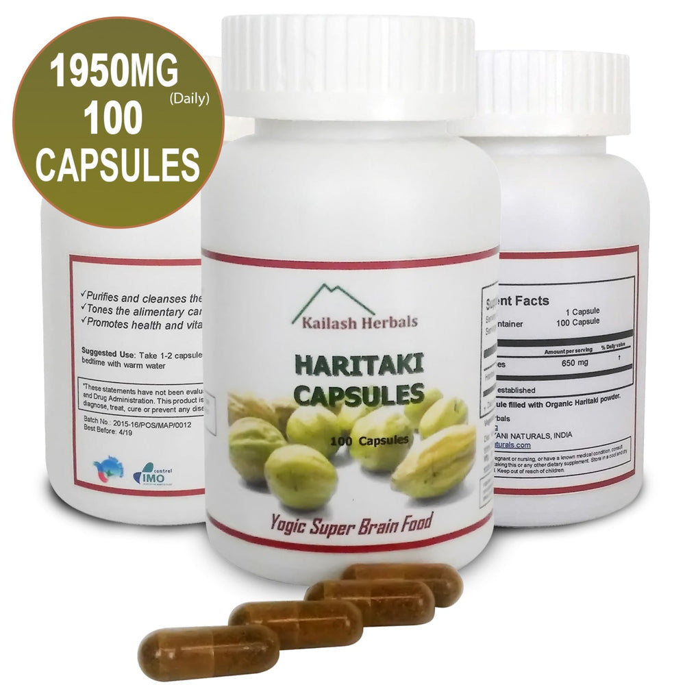 
                  
                    100 Capsules | Pure Organic Haritaki Plus
                  
                