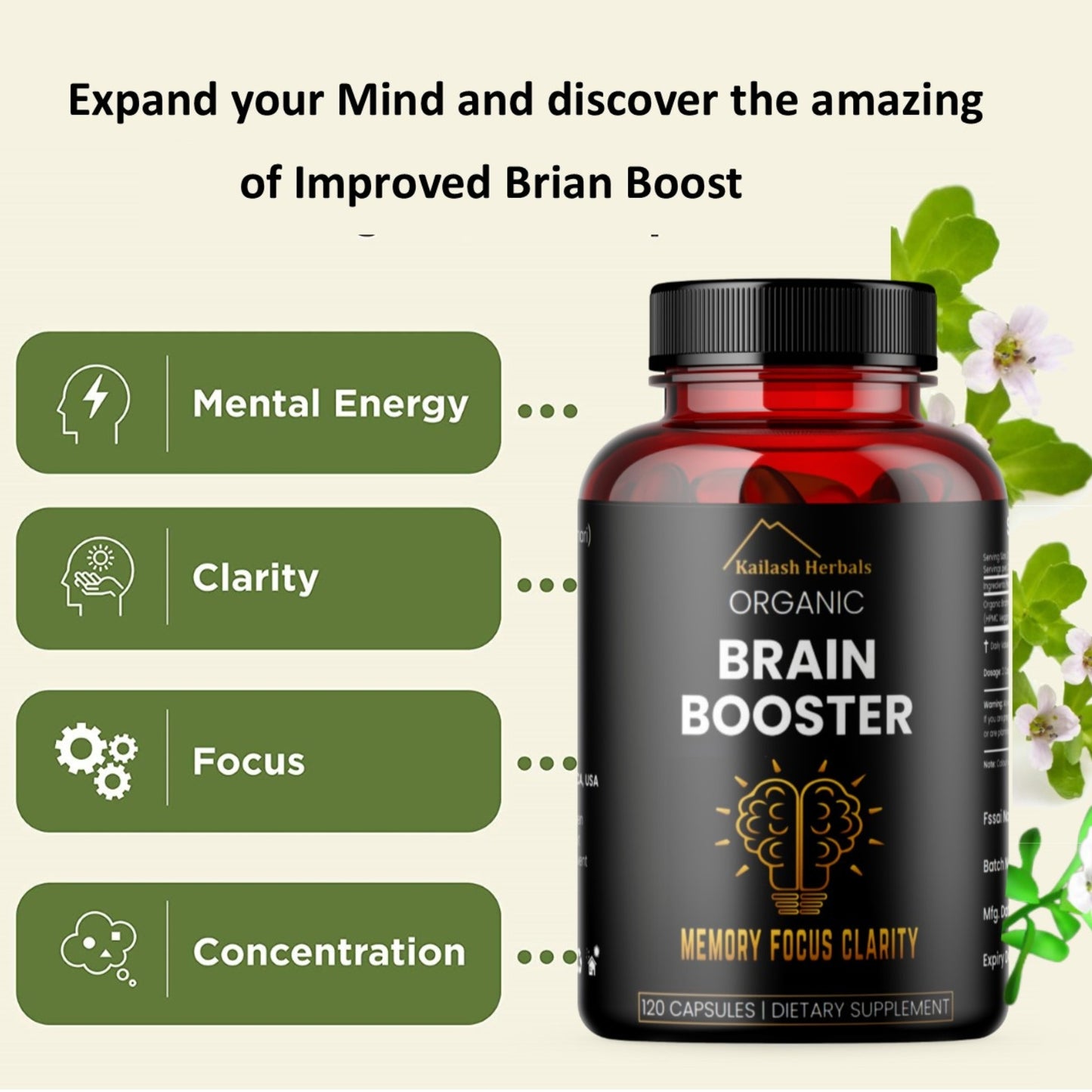 Organic cognitive booster